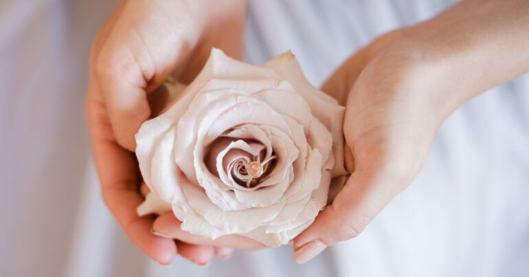 Rose, Ring, Hochzeit, Blush