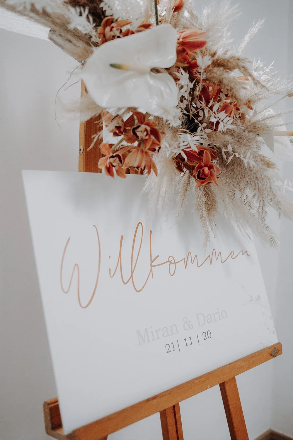 Willkommensschild - Hochzeit