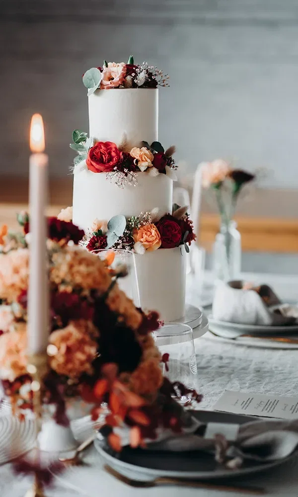 freie Trauung am Strand - Hochzeitstorte