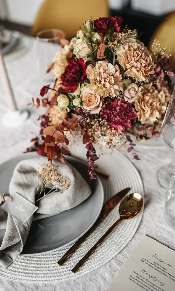 freie Trauung am Strand - table setting