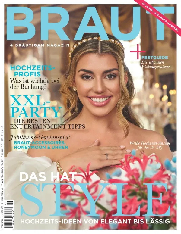 Braut & Bräutigam Magazin Ausgabe 5-2025 – Einzelausgabe mit Hochzeitsinspirationen