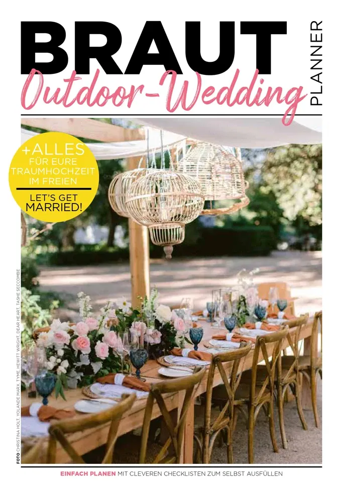 Outdoor Wedding Planner Cover für die Planung einer traumhaften Hochzeit im Freien