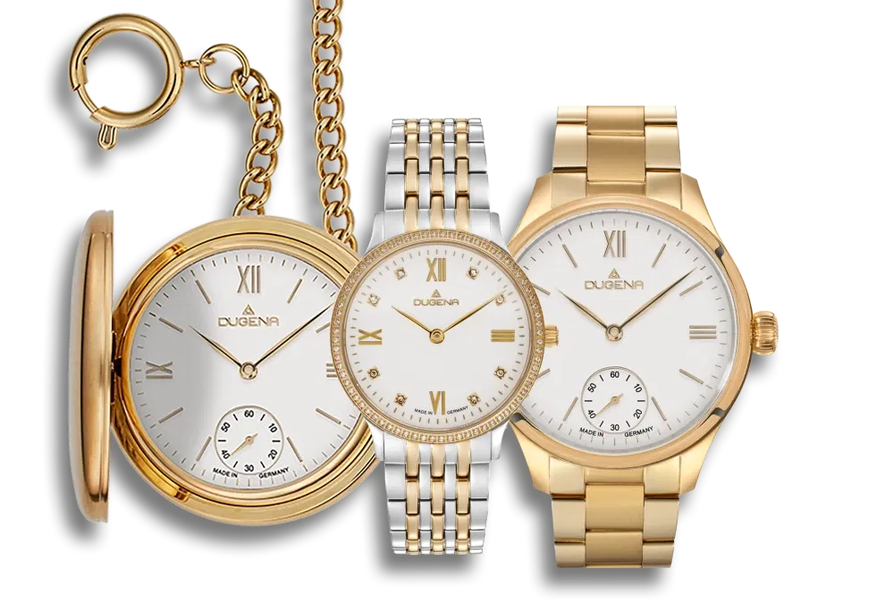 Dugena Hochzeitsuhren-Set „Golden Moments“ in Gold und Silber – stilvoller Look zur Hochzeit