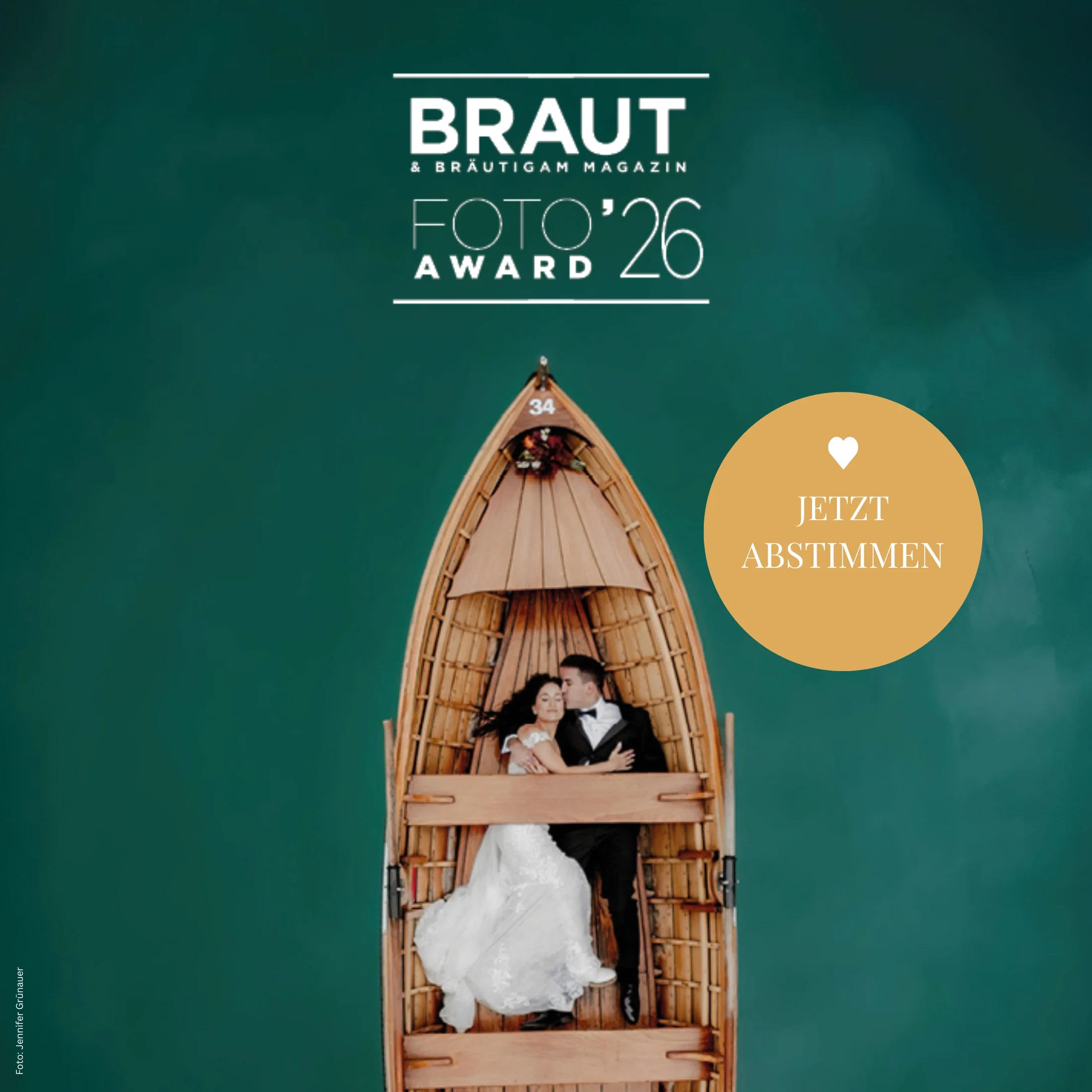 Jetzt abstimmen: Der Braut Foto Award 2026 geht in die Voting-Phase