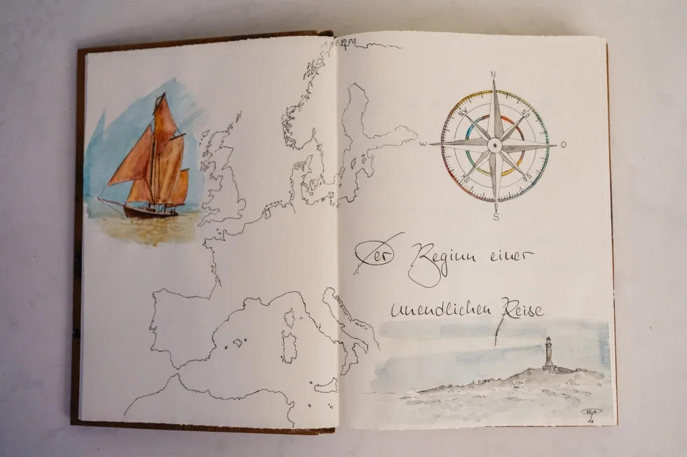 Maritime Details zogen sich durch das Table Setting